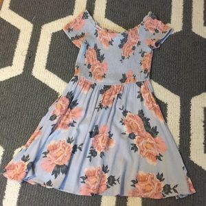Periwinkle Off the shoulder dress